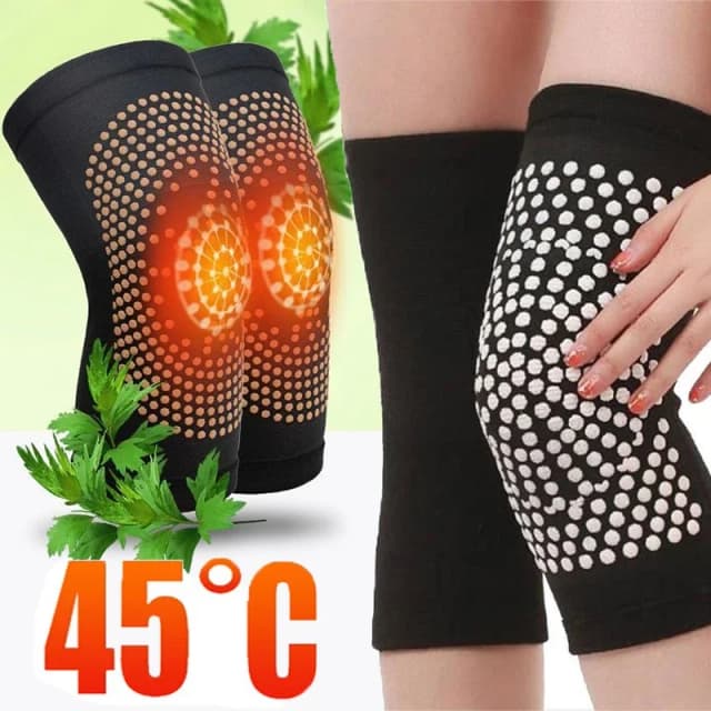 2 Chiếc Tự Làm Nóng Miếng Lót Đầu Gối Giảm Đau Cải Thiện Lưu Thông Máu Thoáng Khí Ấm Ngải Cứu Đầu Gối Lót Đầu Gối Mát Xa Chân Fot warme
