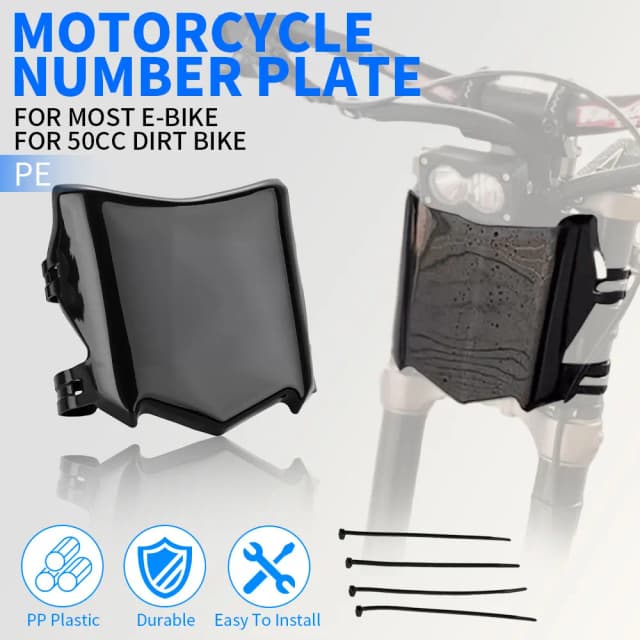Number Plate For Surron S X Motorcycle Accessories Front License Plate For Stark Varg Talaria Sting Q20 Electric Dirt E-Bike