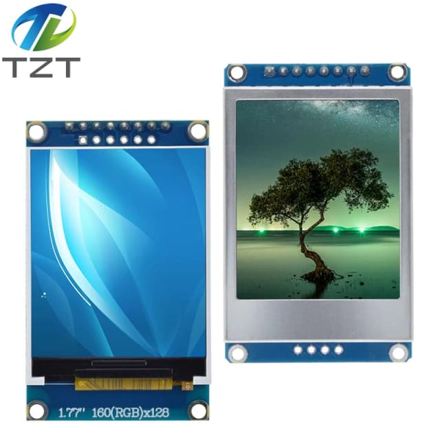DIYTZT 1/3PCS 1.77 inch TFT LCD Screen  128*160 1.77 TFTSPI TFT Color Screen Module Serial Port Module For Arduino UNO R3