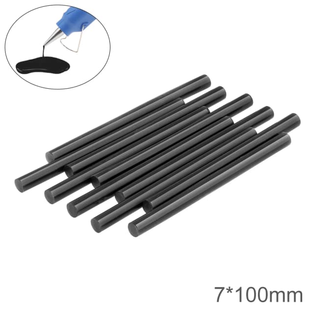 Bộ 5 Bộ 10 Đen Keo Gậy 7Mm X 100Mm Dính Nhà Tự Làm Dụng Cụ Nóng làm Tan Chảy Súng Bắn Keo Thủ Công Album Keo Sửa Chữa Dính
