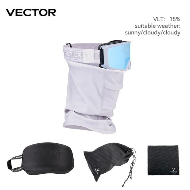 Vectơ Hai Lớp Từ Tính Trượt Tuyết Kính UV400 Bảo Vệ Chống Sương Mù Gạt Mưa Kính Cho Nam & Nữ Chống Va Đập Với Mặt Nạ