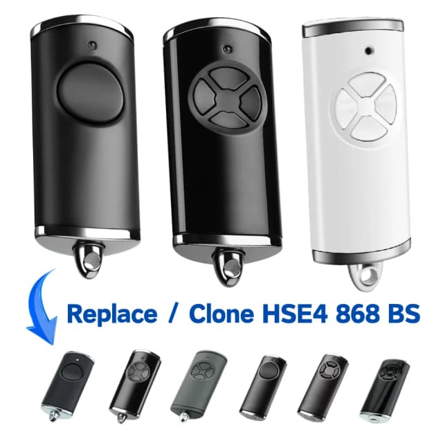 868MHz Handheld Transmitter Clone HSE4-868-BS Compatible Original Hormann Bisecur command HSE2 HS1 HS4 868 BS Remote Control