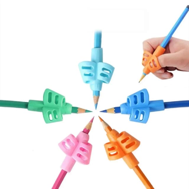 2/4 Trẻ Em Viết Bút Chì Bút Học Sinh Sinh Viên Học Tập Thực Hành Silicone Bút Chì Tay Cầm Cho Bé Viết Tay Tư Thế Hiệu Chỉnh