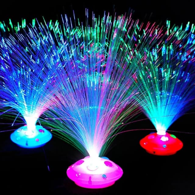 LED Nhiều Màu Sợi Quang Ánh Sáng Đèn Ngủ Ngày Lễ Giáng Sinh Cưới Trang Trí Ngôi Sao Sáng Trong Bóng Tối Đồ Chơi Trẻ Em Nighting Đèn