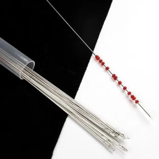 30/25pcs Metal Beading Needles for Beads Threading String Tambour/Jewelry Bracelet Necklace Making Pins Cord Tools Pins DIY
