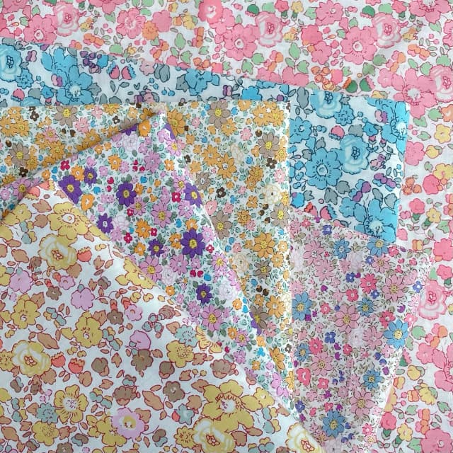 Liberty Powderblue 100% Cotton 60S Original Design Fabric Digital Printing for Sewing Cloth Dresses Skirt Kids Designer