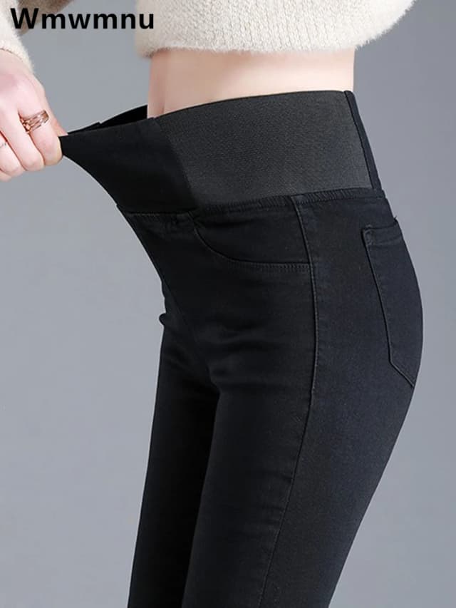 Đầm Oversize 26-38 Retro Skinny Jeans Nữ Cao Cấp Ôm Bút Chì Denim Quần Co Giãn Quần Legging Casual Nam Da Bò Quần Tất Cả phù Hợp Với Quần Jean