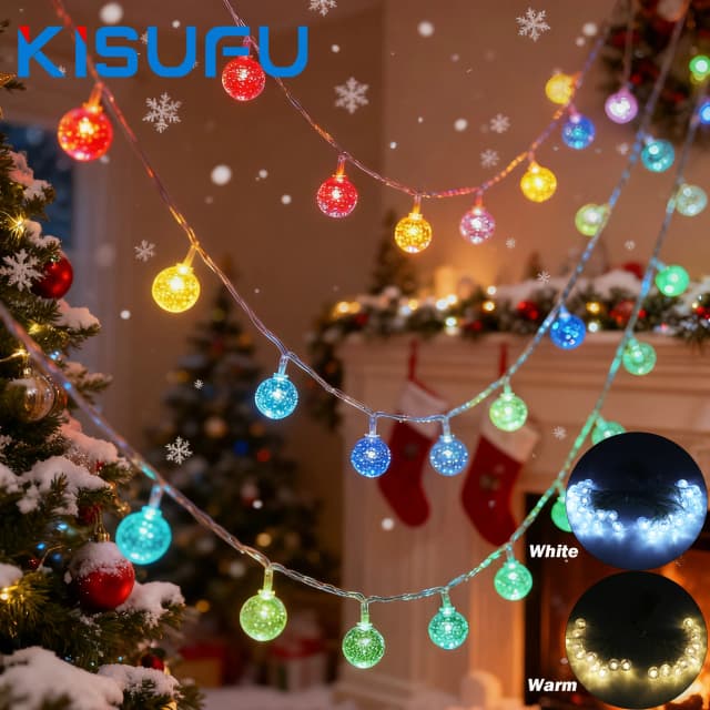 USB/Battery Power Ball LED String Lights 10M 6M 3M 1.5M Milky Crystal Ball Fairy Lights Outdoor Wedding Christmas Party Decor