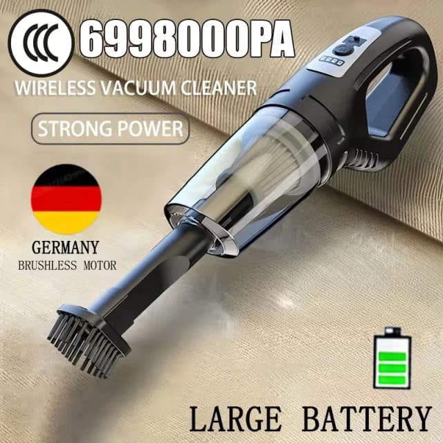69980000pa Car Vacuum Cleaner 120W High Power USB Charge Handheld Cordless Vacuum Cleaner Strong Suction Car Home Hot 2026