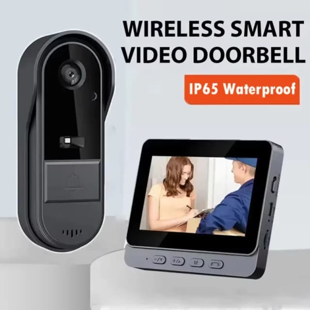 Tuya liên lạc không dây chuông cửa tầm nhìn ban đêm HD 4.3in IPS màn hình không thấm nước chuông cửa máy ảnh nhà thông minh an ninh video bằng chuông