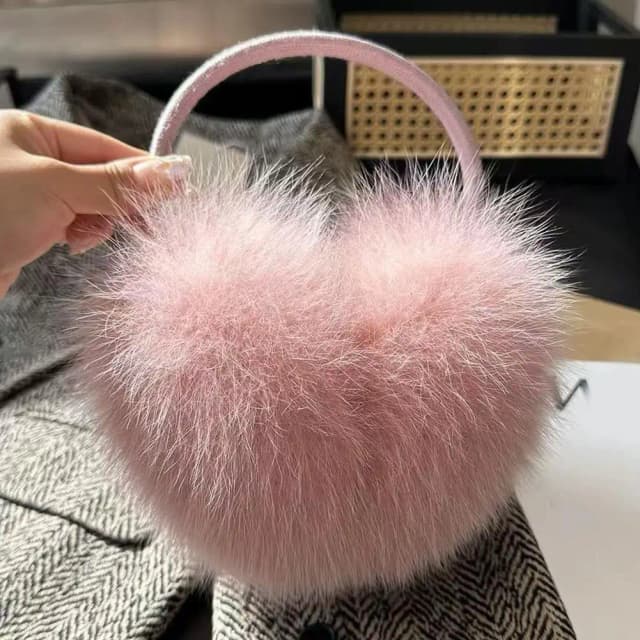 Vintage Faux Mink Fur Earmuffs For Womens Girls Winter Fashion Adjustable Soft Warm Faux Fur EarMuffs Fuzzy Ear Warmers Covers
