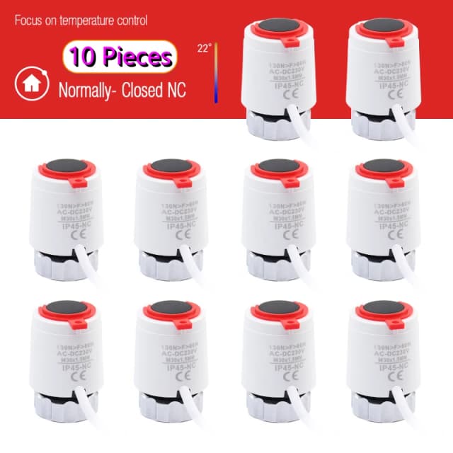1/5/10 Miếng 230V Thường Đóng NC M30 * 1.5Mm Điện Nhiệt Thiết Bị Truyền Động Cho Ngăn Đá Dưới Làm Nóng TRV cảm Ứng Nhiệt Tản Nhiệt Van