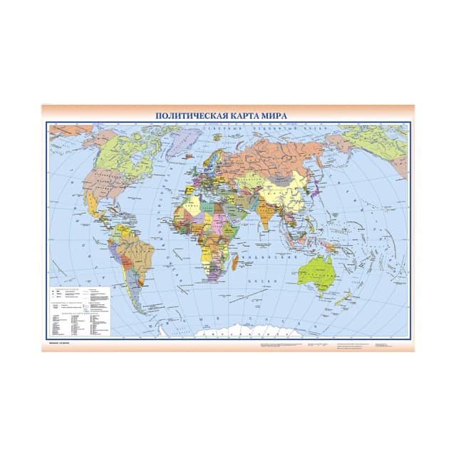 150*90cm Retro World Map in Russian Canvas Painting Wall Art Poster Decorative Hanging Picture for Home Decor School Supplies