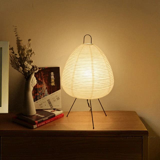 Thiết Kế Nhật Bản Akari Wabi-sabi Yong Đèn Bàn In Tráng Đèn Phòng Ngủ Để Bàn Trang Trí Đèn Bàn Thả Vận Chuyển