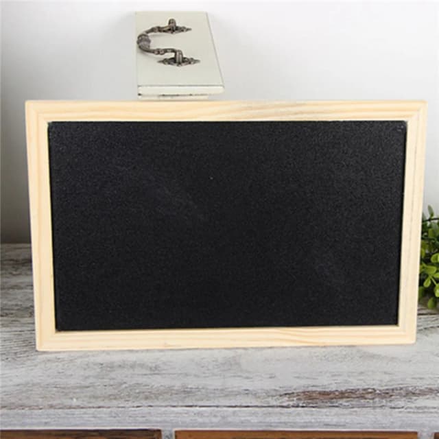 30x20cm Exquisite Chalkboard Blackboard Message Board Erasable Notice Board Wall Decor Sign for Home Office Display Decor