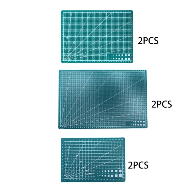 2Pcs Gridded Cutting Boards Quilting Supplies Table Protector Cutting Mats Sewing Mats for Fabric Modeling Models Tailors Crafts