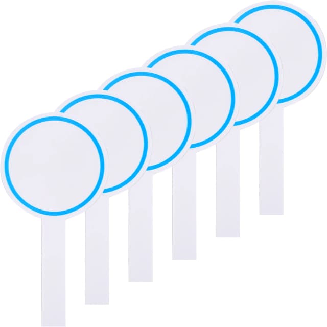 6 Pcs Erasable Scoreboard Handheld Whiteboard Small Dry Board Office Supplies Judges Voting Scoring Board Single Side Reusable