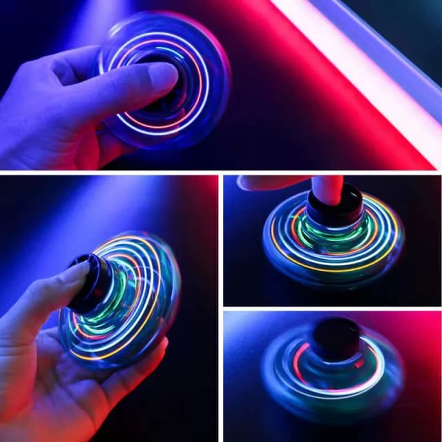 Hot Creative Funny Levitation Glowing Gyroscope Decompression Toys Cool Gyroscope Induction Toys Children's Toys Birthday Gift