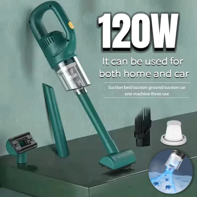 120W Vehicle Air Dust Collector 50000PA Powerful Vacuum Cleaner 2000MAH Wireless Vacuum Cleaner Portable Clean Machine 2026