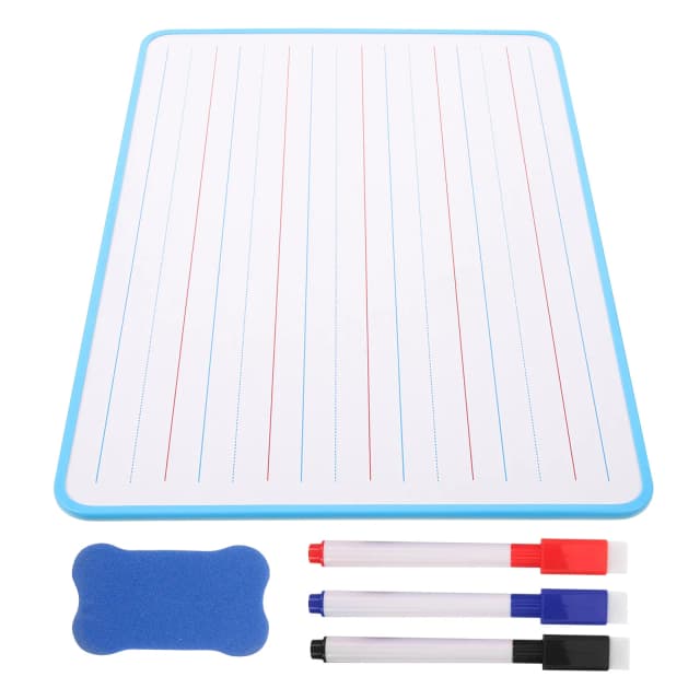 Lined Whiteboard for Double Sided Small Dry Erase Board Portable Lightweight Home School Use Lined White Board Dry Erase