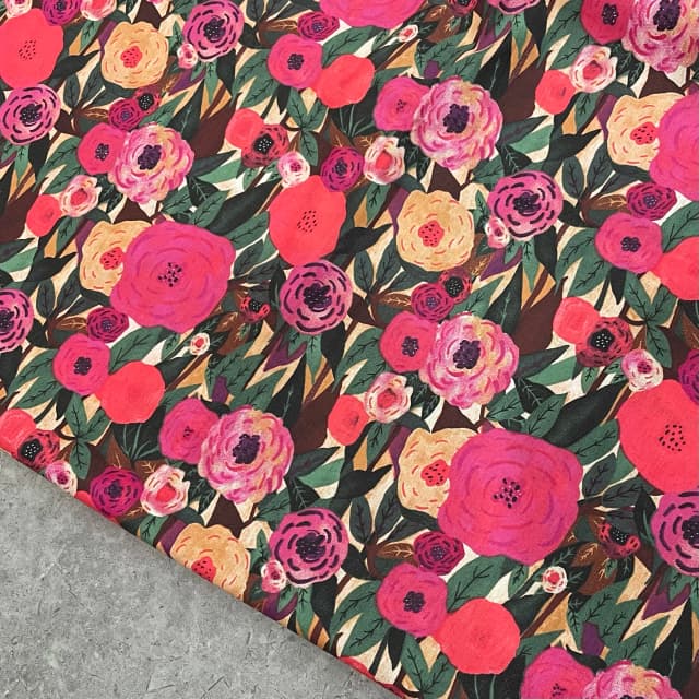 New Flower Bud 0S Tissun Liberty Cotton Poplin Fabric For Kids Baby Sewing Cloth Dresses Skirt DIY Handmade Patchwork Meter 2023