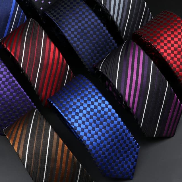 Người Đàn Ông Của Cổ Điển Skinny Sọc Cà Vạt Màu Đỏ Màu Xanh Hải Quân Ties Jacquard Dệt Kẻ Sọc Rắn Dots Tie Hàng Ngày Mặc Cà Vạt Đám Cưới món Quà Bên