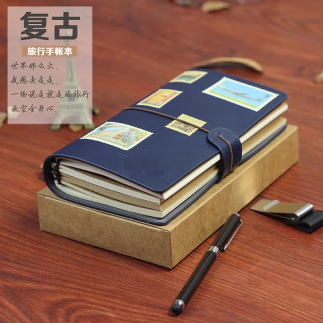 Hàn Quốc Băng Sáng Tạo Sổ Tay A6 Retro Di Động Du Lịch Notepad Nhật Ký Máy Tính Xách Tay Máy Tính Xách Tay