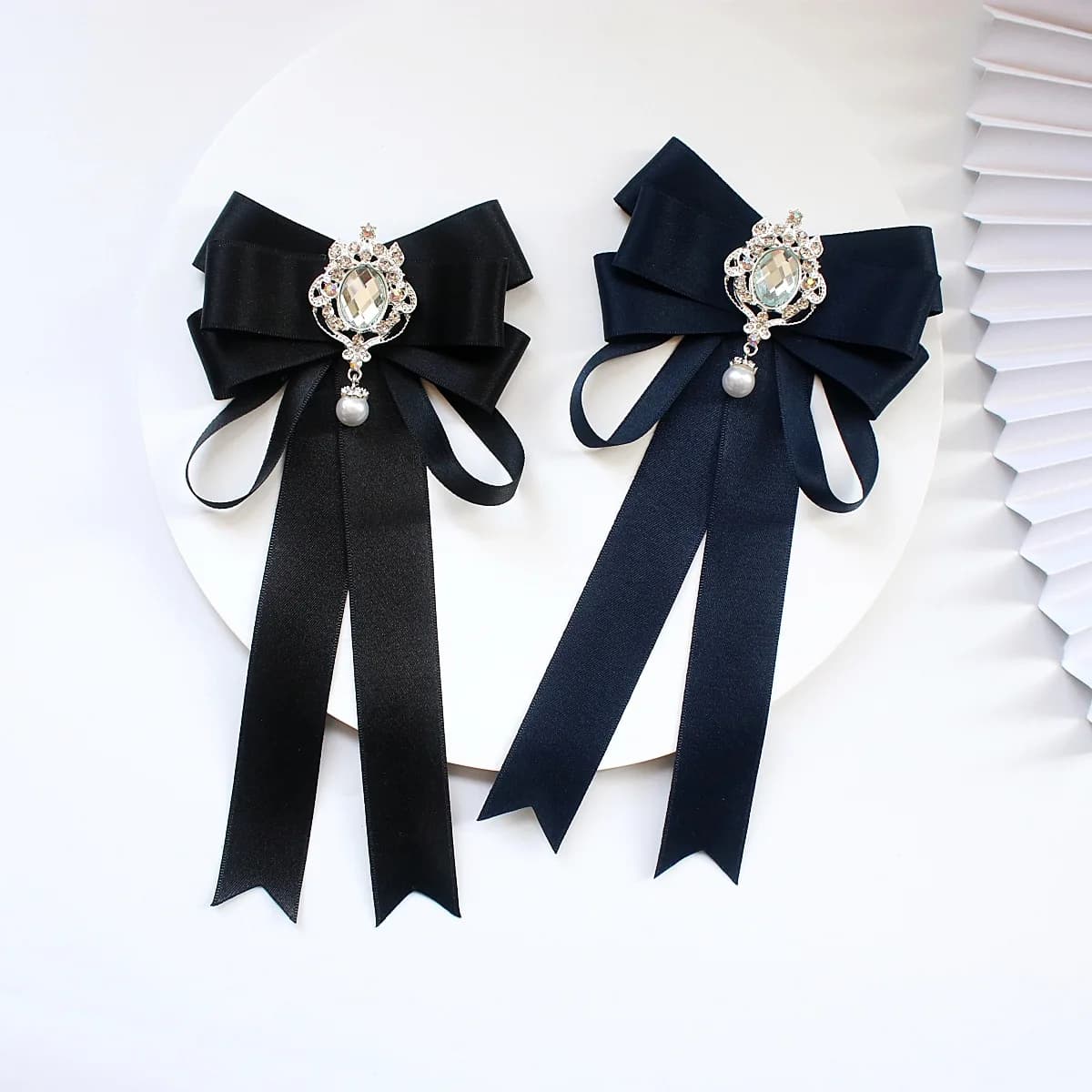 Elegant Ribbon Bowtie Female Girl Adjustable White Suit Shirts School Uniform Butterfly Office Women Accessory Gifts Butterfly